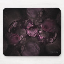 Fractal Floral Red Pinks mousepads by KittyAnnStudio Fractal Floral Red Pinks mousepads