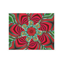 Fractal flower canvas print