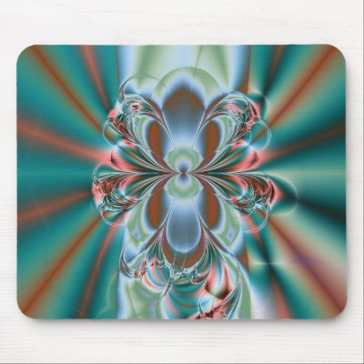 Fractal flower mousepad by laly_sb