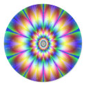 Fractal Flower rainbow Explosion stickers by MidnightDreamer Fractal Flower rainbow Explosion stickers