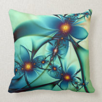 Fractal Flowers American MoJo Pillow