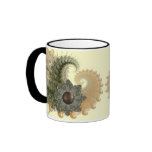 Fractal Flowers Green Coffee Mug