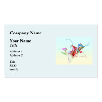 Fractal - Flying Bird business cards