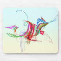 Fractal - Flying Bird mousepads