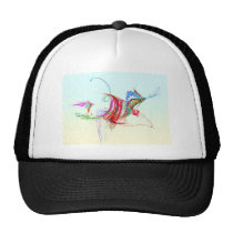 Fractal - Flying Bird hats