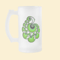 Fractal Gem - Green mugs