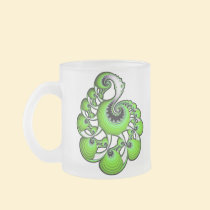 Fractal Gem - Green mugs