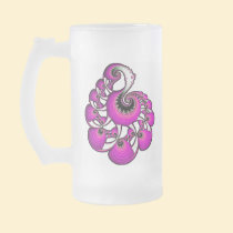 Fractal Gem - Pink mugs