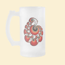 Fractal Gem - Red mugs