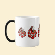 Fractal Gem - Red Red Red mugs