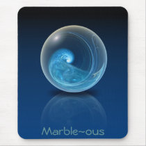 Fractal Glass Marble mousepads