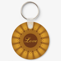 Fractal Gold Kaleido keychains