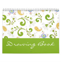 Fractal green -  Drawing Book Calendars
