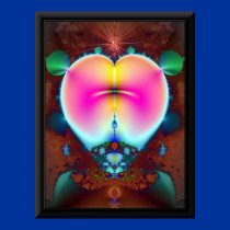 Fractal Heart 1-Frame Printed Right On The Poster!