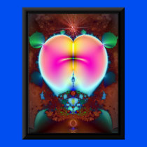 Fractal Heart 1-Frame Printed Right On The Poster!