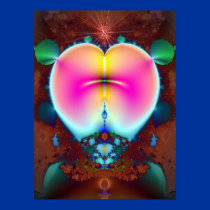 Fractal Heart 1  posters