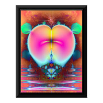 Fractal Heart 2-Frame Printed Right On The Poster!