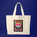 Fractal Heart Hand Bag
