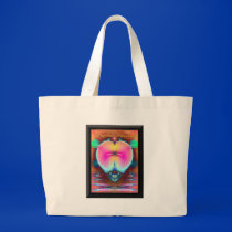 Fractal Heart Hand Bag