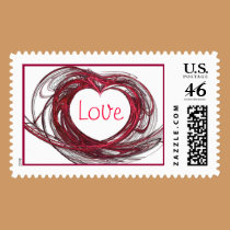Fractal Heart Love Stamp by Perlyyyy Fractal Heart Love Stamp