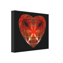 Fractal - Heart - Open heart canvas prints