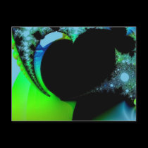Fractal Heart Postcard