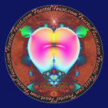 Fractal Heart Sticker
