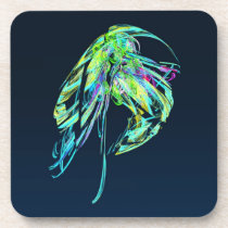 Fractal - Jellyfish cork coasters