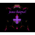 Fractal Jesus Reigns Mousepad mousepad