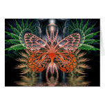 Fractal Lady Butterfly Card