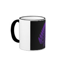 Fractal leaf mugs