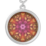 Fractal Light Golden Starburst Necklace