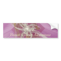 Fractal Lily - Breast Cancer Awareness bumper stickers