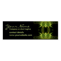 Fractal Lotus Profile Card Business Card Template