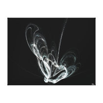 Fractal Lunar Moth Gallery Wrap Canvas