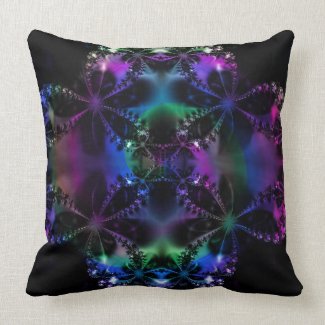 Fractal Madness Throw Pillow