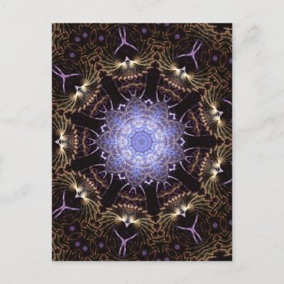 Fractal Mandala #65 postcard