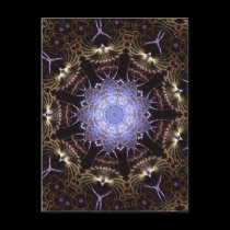Fractal Mandala #65 postcards