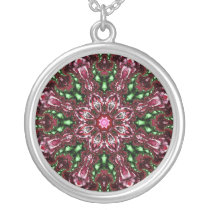Fractal mandala / Fraktalt mandala necklaces