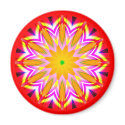 Fractal Mandala magnets by artberry Fractal Mandala magnets
