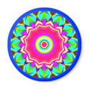 Fractal Mandala magnets by artberry Fractal Mandala magnets