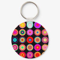 Fractal Mandalas keychains