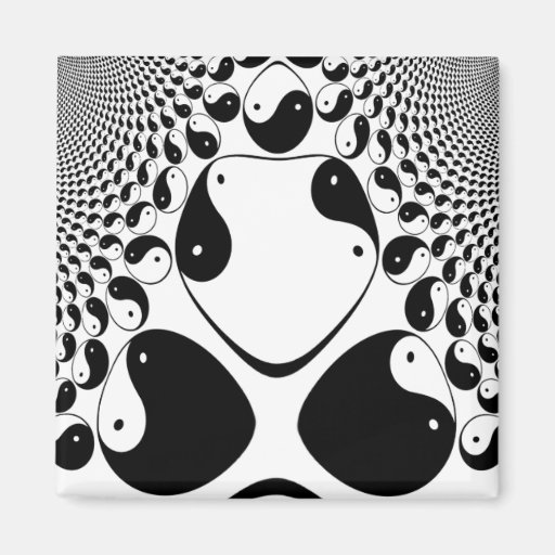 Fractal Mandelbrot Yin Yang Magnet