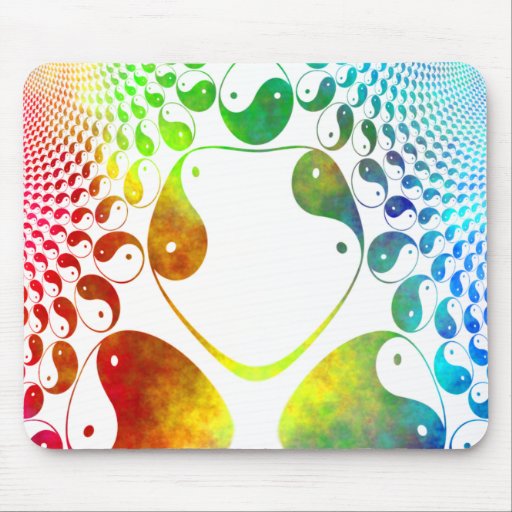 Fractal Mandelbrot Yin Yang Mouse Plane Mouse Pads