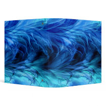 Fractal Marble Blue Binder