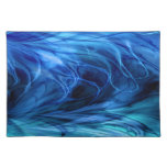 Fractal Marble Blue Place Mat