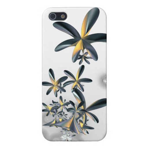 Fractal Metallic Flowers iPhone 5 Case Zazzle