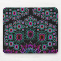 Fractal Mousepad: Purple: Green: Pink by spiritswitchboard Fractal Mousepad: Purple: Green: Pink