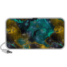 Fractal Nebula 4 Doodle Portable Speakers