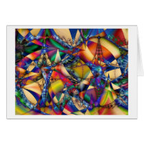 Fractal Odyssey-Greeting Card cards